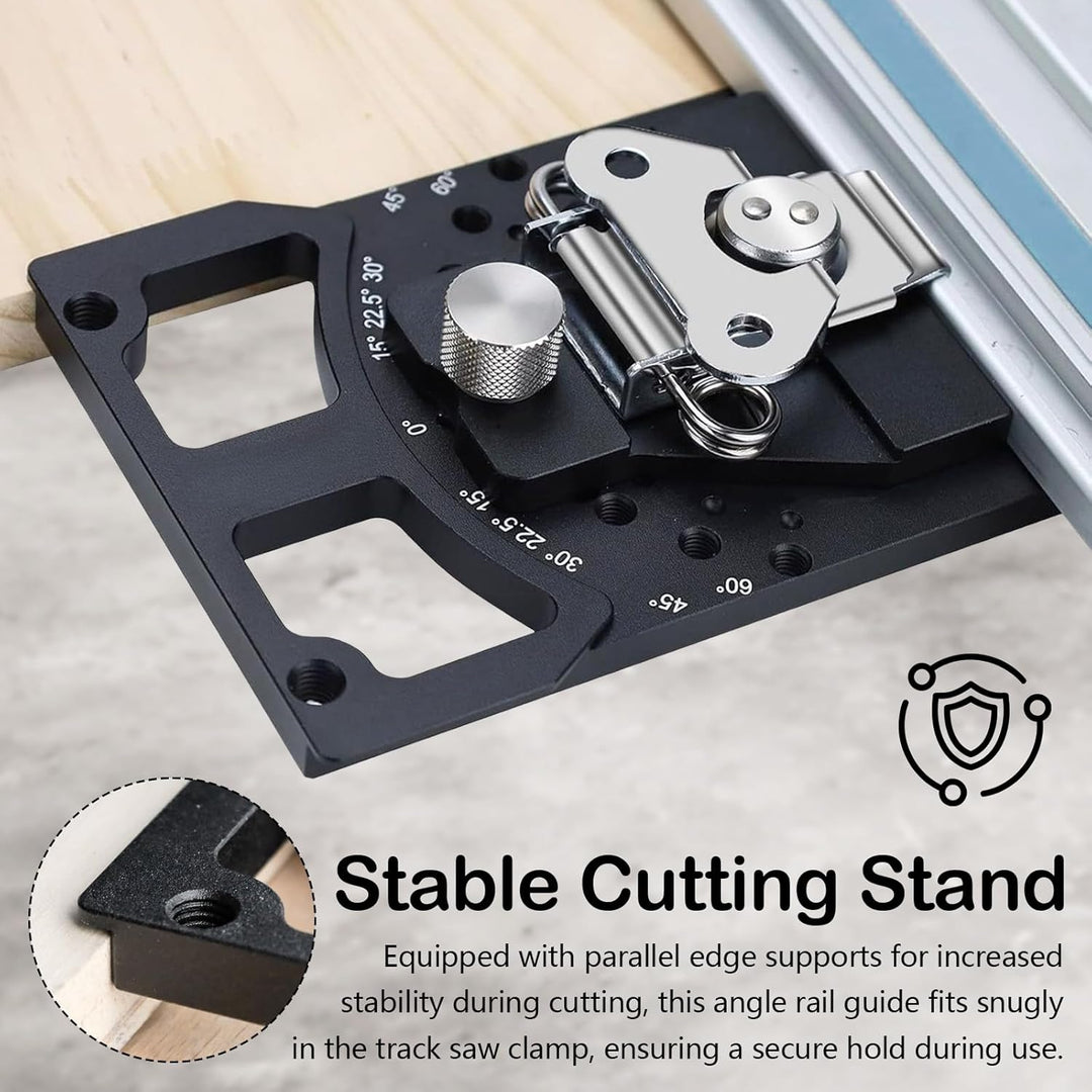 Einstellbarer Winkel Spursäge Quadrat, Verstellbares Schienensägewinkel mit -60° bis 60° Schnellem P