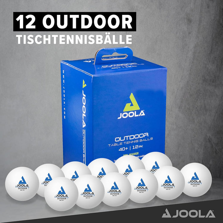 JOOLA Tischtennis Set Duo Carbon 2 Tischtennisschläger + 3 Tischtennisbälle + Tischtennishülle, rot/