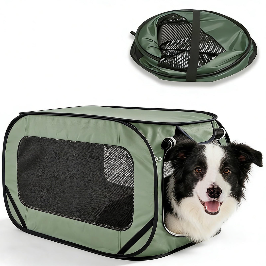 Faltbare Hundebox, Transportbox für Katze, Faltbare Katzen Transportboxen aus Oxforsd Stoff, Hundetr