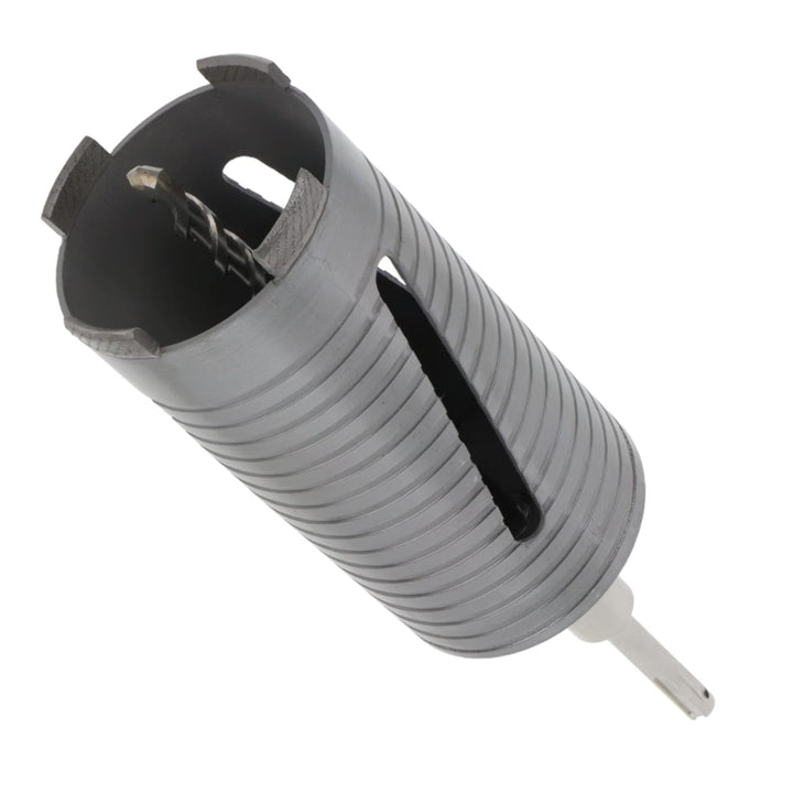PRODIAMANT Diamant Bohrkrone ø 82mm Nutzlänge 150mm mit SDS Adapter lasergeschweisst für trocken Boh