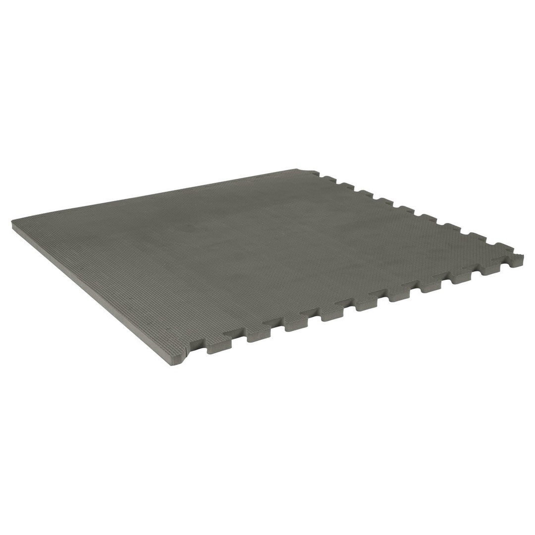 Vario-Step Gymnastikmatte Bodenmatte Sportmatte, Fitnessmatte 60x60 cm grau, grau