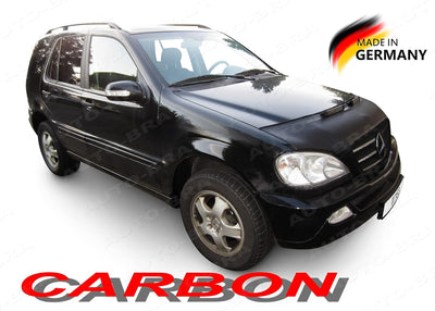 AB3-00614 Carbon Optik AUTO-BRA kompatibel mit Mercedes Benz MB ML W163 Bj. 1997-2005 Haubenbra Stei