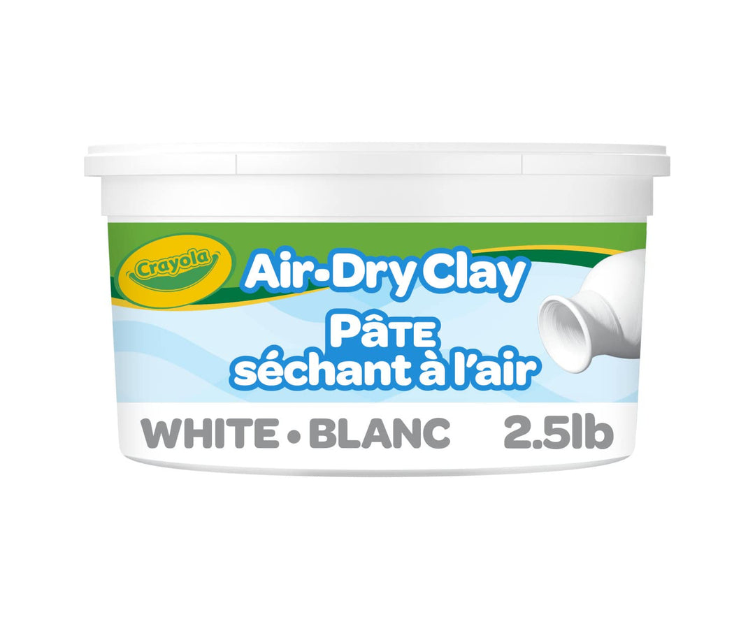 Crayola Air Dry Clay Bucket, White, 2.5 Pound