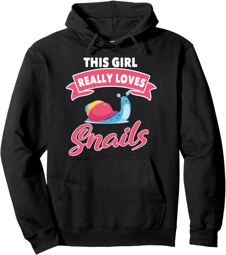 This Girl Really Loves Snails Geschenk Schnecken Pullover Hoodie