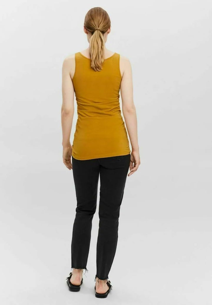 VERO MODA Damen VMMAXI My Soft Long Tank TOP GA 4 10265024 XS Gelb/Rosa/Grün (1x Chai Tea/ 1x Rose B