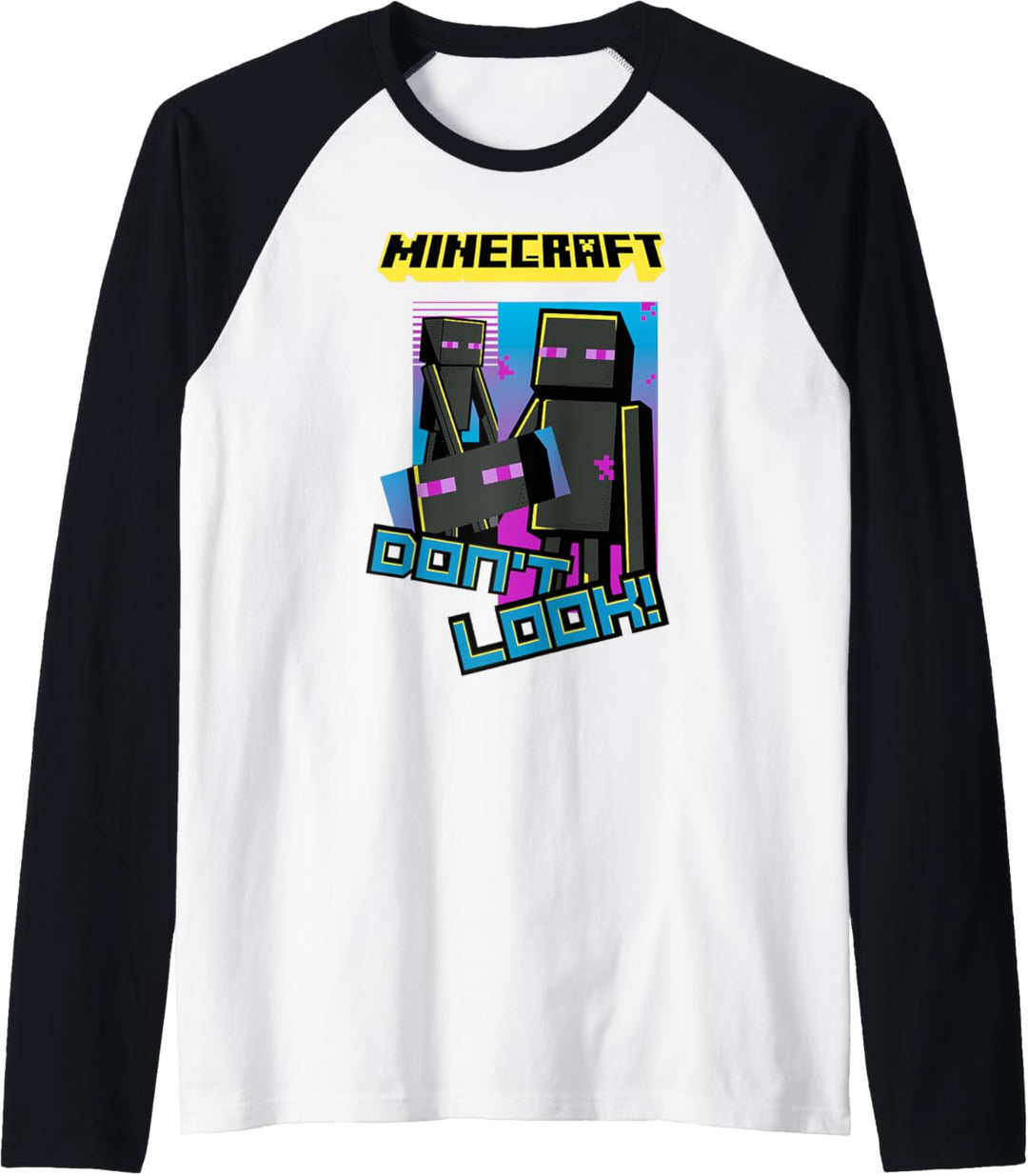 Minecraft Enderman Don't Look! Poster Raglan