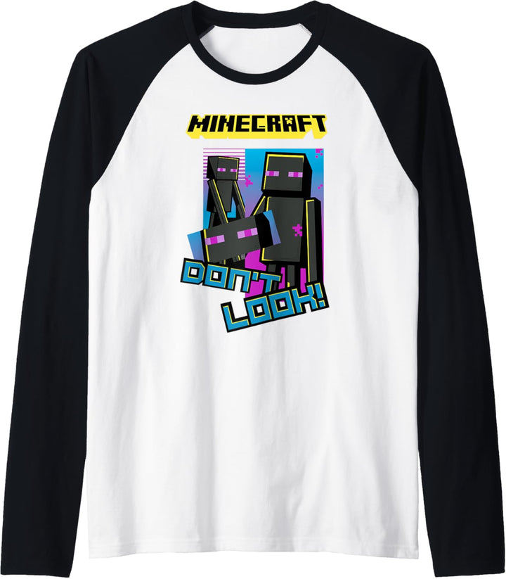 Minecraft Enderman Don't Look! Poster Raglan