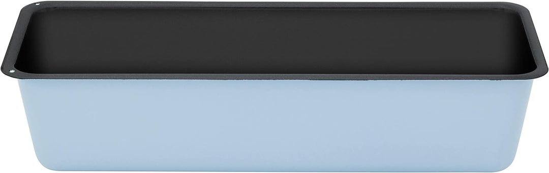 Riess, 0633-028, Brotbackform 35 cm, BACKEMAILLE BLAU, LBH 36,7x14,2x8,3 cm, Gew. 0,716kg, Volumen 3