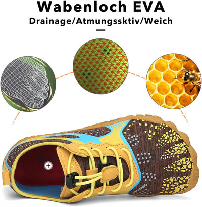 SAGUARO Barfussschuhe Kinder Barfussschuhe Schnell Trocknend Badeschuhe für Jungen Mädchen Gr.24-36