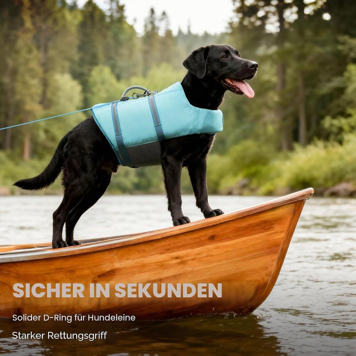 VIVAGLORY Rip Stop Schwimmweste Hund, Hundeschwimmweste, Schwimmhilfe & Auftrieb, Rettungsweste Hund