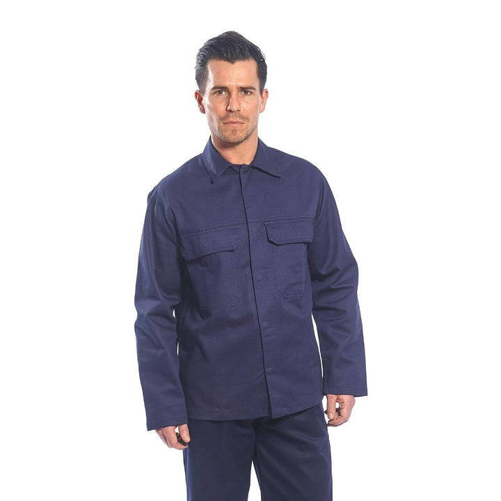 Portwest BIZ2 Herren Flammenresistente Bizweld FR Arbeitsjacke Marine, L L marine, L marine