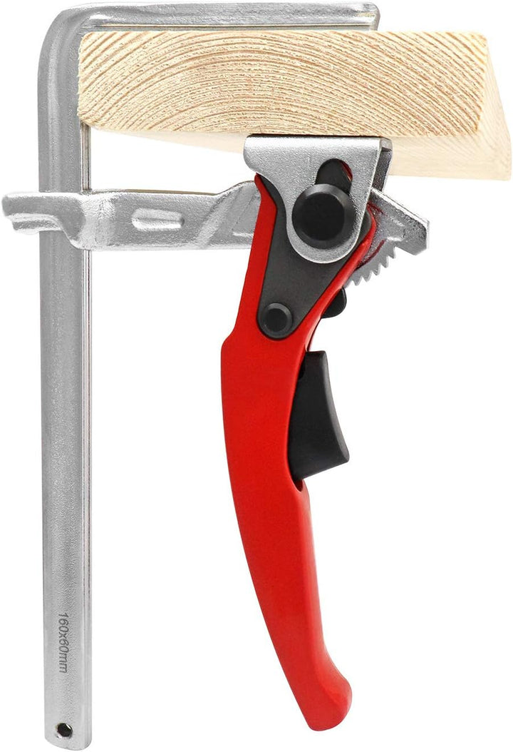 QWORK® Zwinge, Tischzwinge, Hebelzwinge, Schnellspanner mit 160mm Kapazität und 60mm Kehlentiefe zum