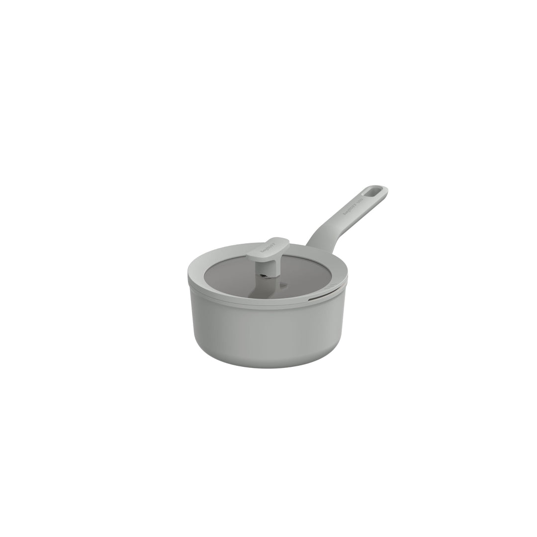 BergHOFF Leo Antihaft Stielkasserolle mit Deckel Balance Moonmist 18cm