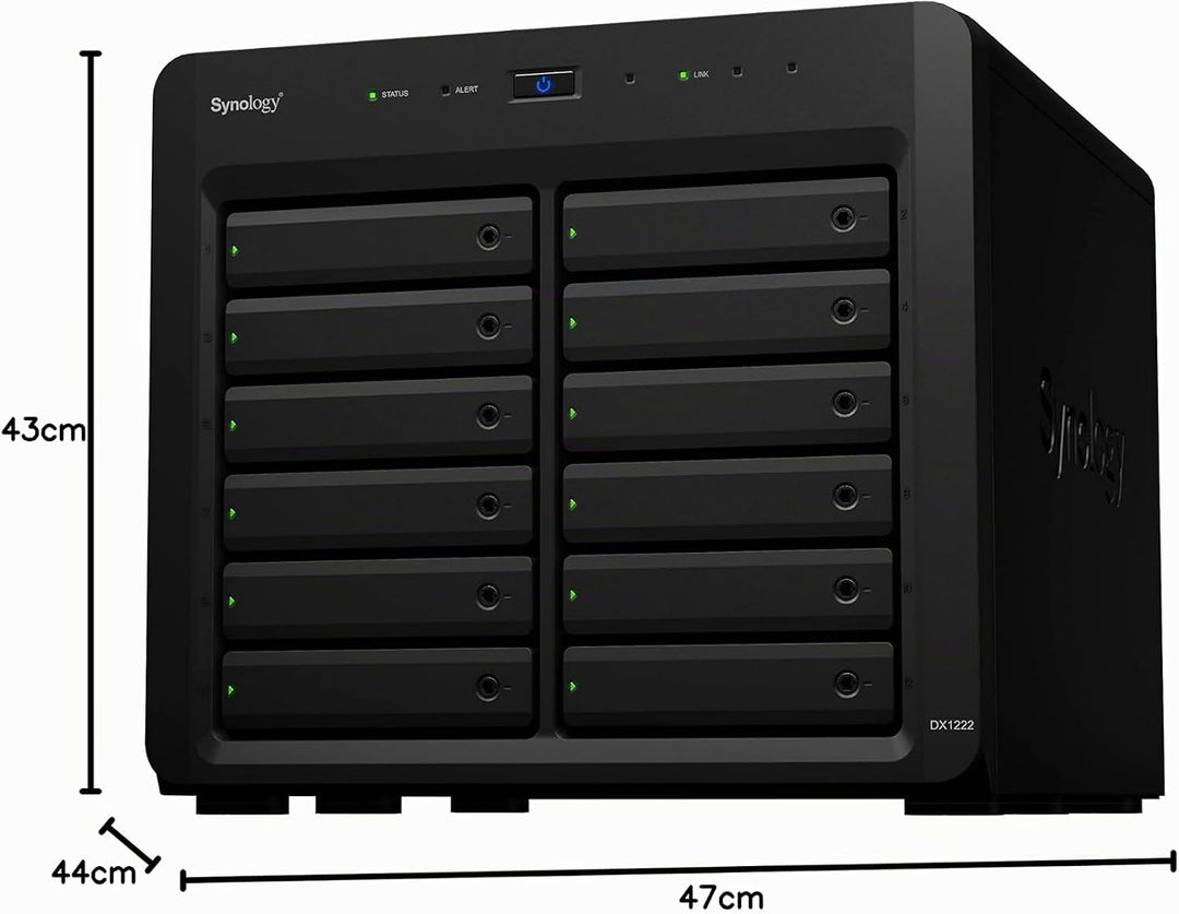 SYNOLOGY DX1222 Festplattenerweiterungsgehäuse schwarz