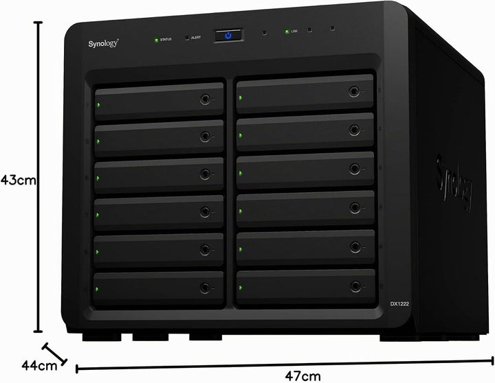 SYNOLOGY DX1222 Festplattenerweiterungsgehäuse schwarz
