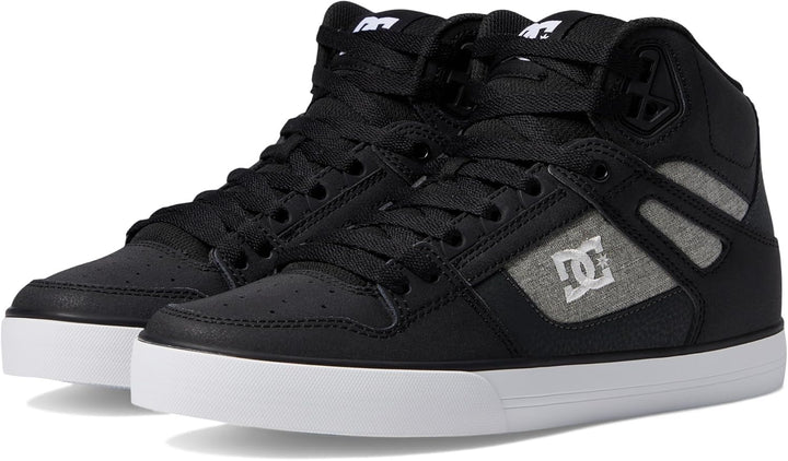 DC Pure Slim, Herren Sportschuhe - Skateboarding 42.5 EU Schwarz Weiss Rüstung, 42.5 EU Schwarz Weis