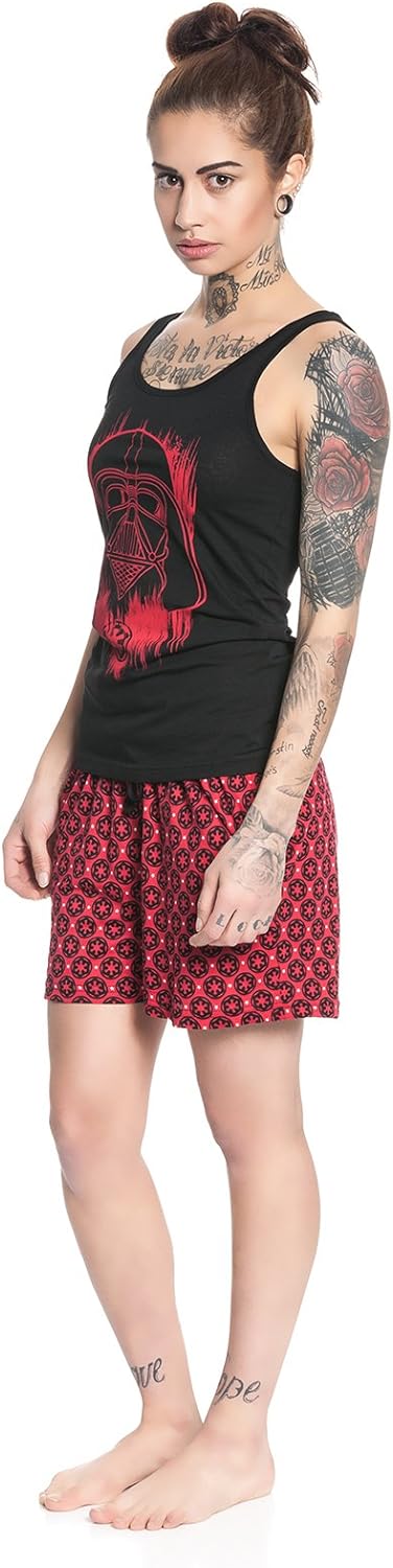 Star Wars Darth Vader Pyjama schwarz/rot XS