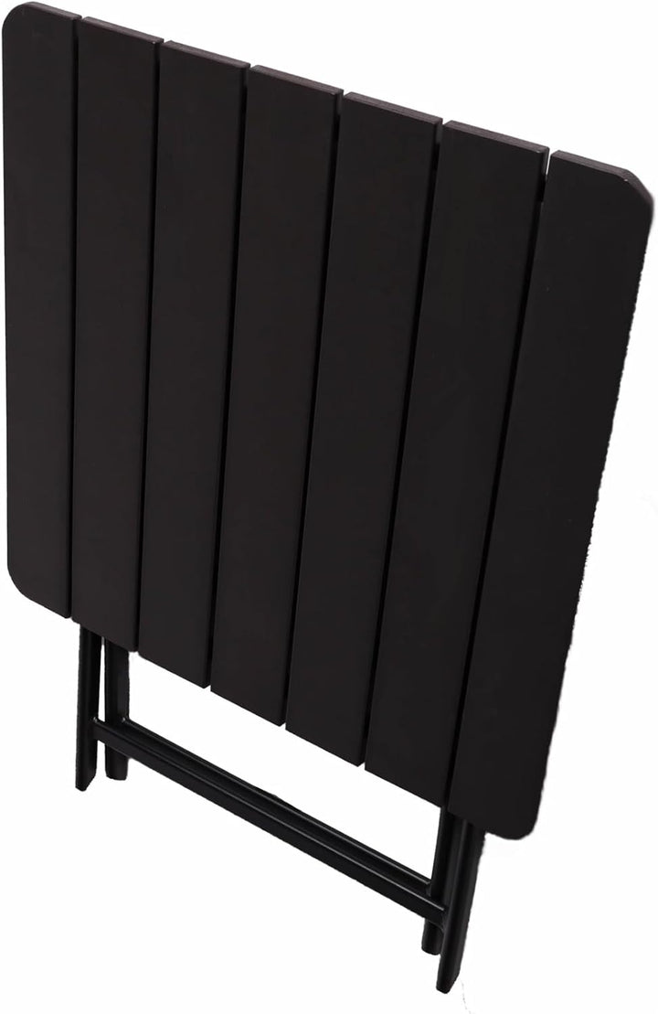 Generisch Aluminium Klapptisch Balkontisch 70x70x74 cm Gartentisch klappbar, platzsparend Beistellti