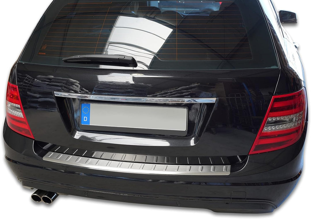 Recambo Ladekantenschutz Edelstahl kompatibel für Mercedes C-KLASSE, S204 Kombi | 2007-2015 - matt g