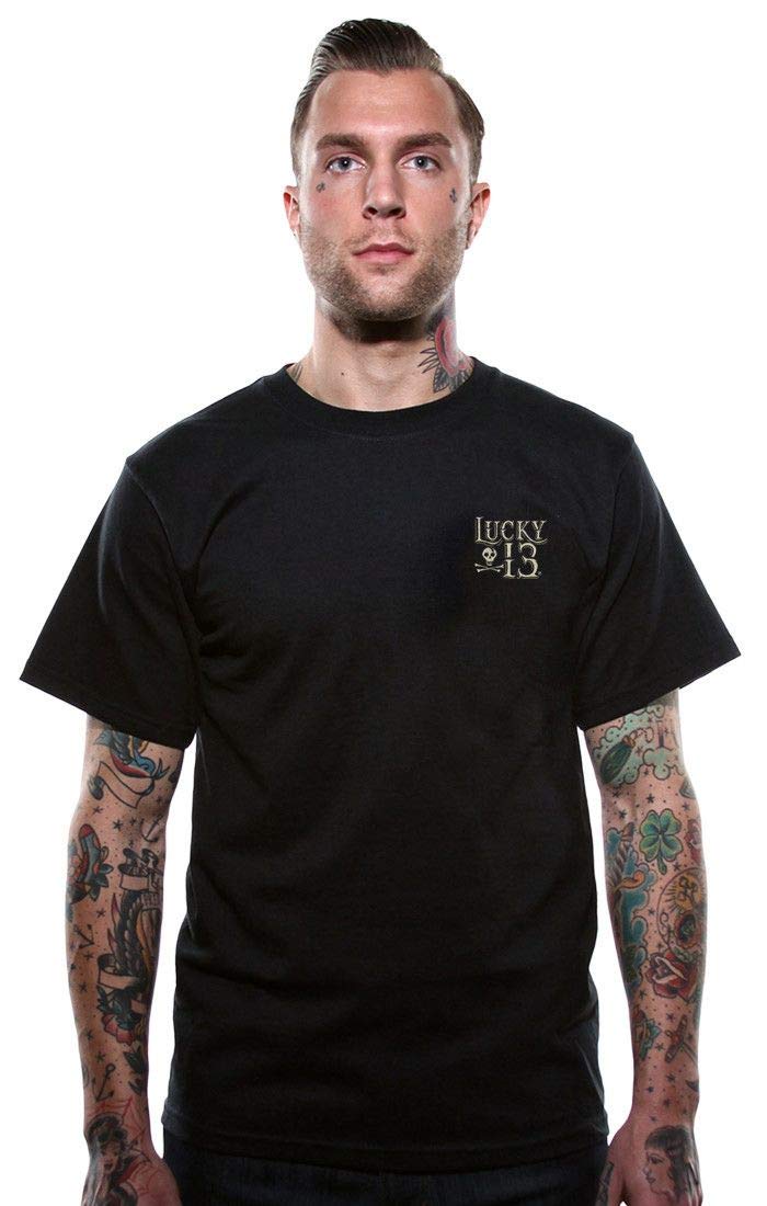 Lucky 13 Dead Skull Männer T-Shirt schwarz Biker, Rockabilly, Rockwear, Totenköpfe
