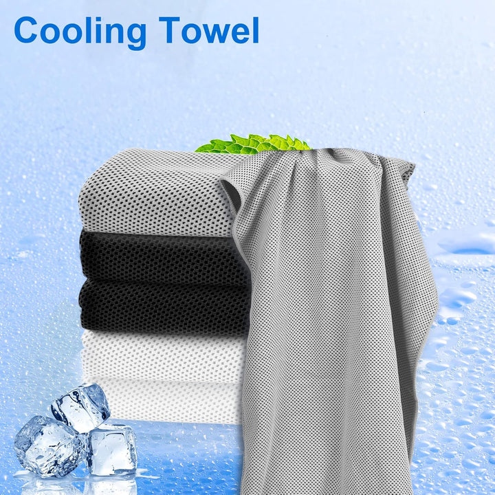 Sukeen Kühlendes Handtuch, Kühlhandtuch 100 x 30 cm, Ice Cooling Towel für Hals und Gesicht, Kühlend