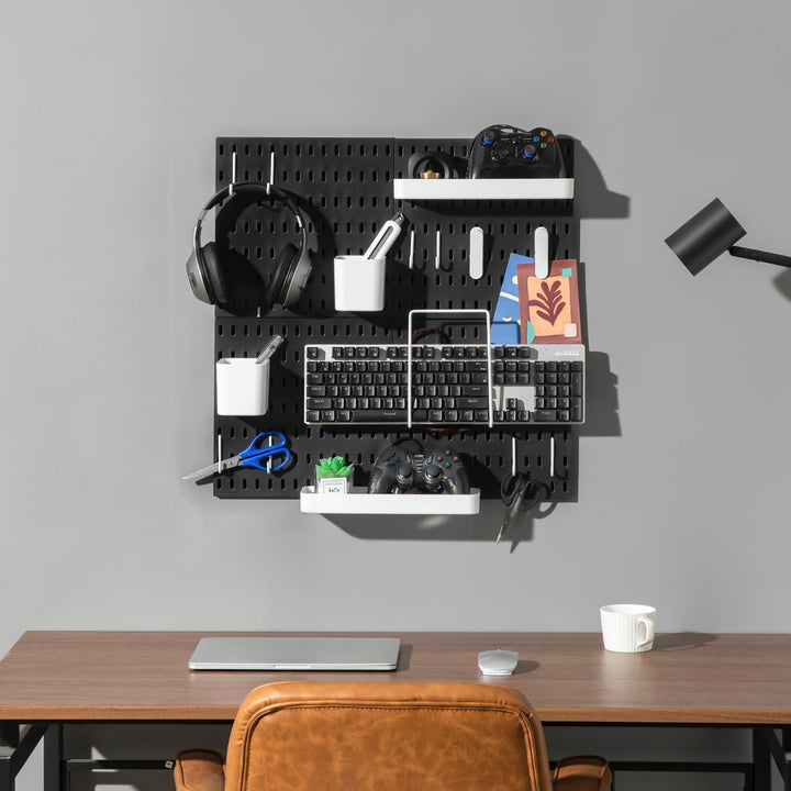 Keepo Stecktafel-Kombinationsset mit 4 Stecktafeln und 14 Zubehörteilen, modulares Aufhängen für Wan