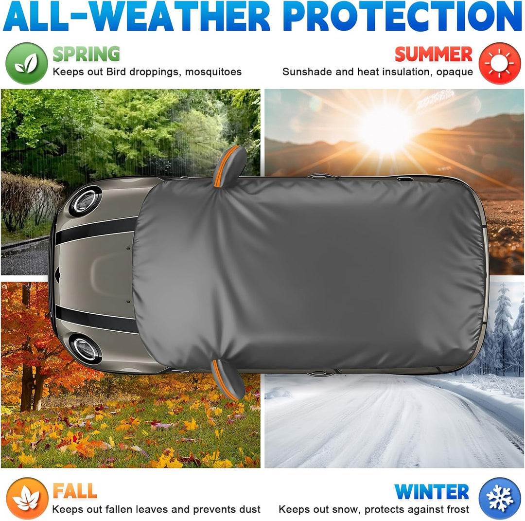 Autoabdeckung Wasserdicht Ersatz für Mini Cooper 3 Door 2000-2025, Sonnenfest Hälfte Autoabdeckung,
