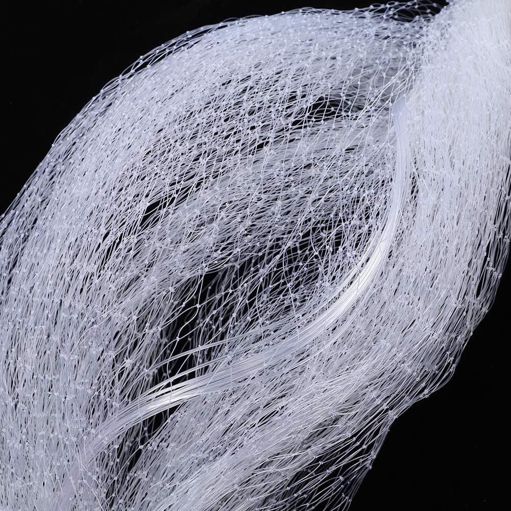 Wurfnetz Zum Fischen, Tragbares Fischernetz, Nylon Mesh Fischnetz zum Fangen von Angelnetz Angelzube