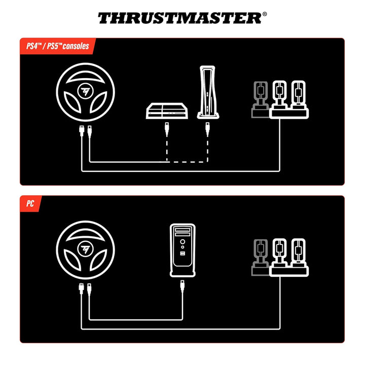 Thrustmaster T98 Ferrari 296 GTB, Rennlenkrad für PS5, PS4, PC, T98 Ferrari 296 GTB