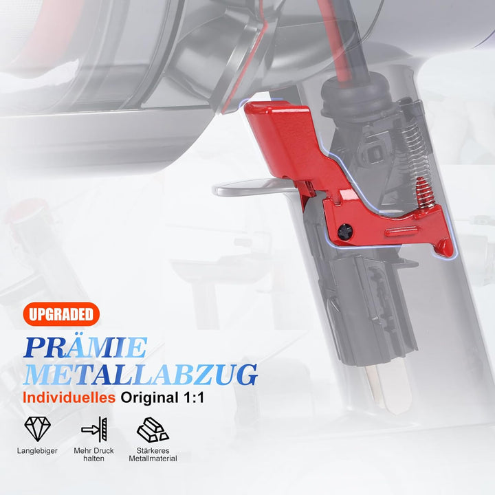 2 Stück V11 V10 Schalter Verstärkt, Metall Ersatzteile Trigger Reparieren Knopf für Dyson SV12 SV14