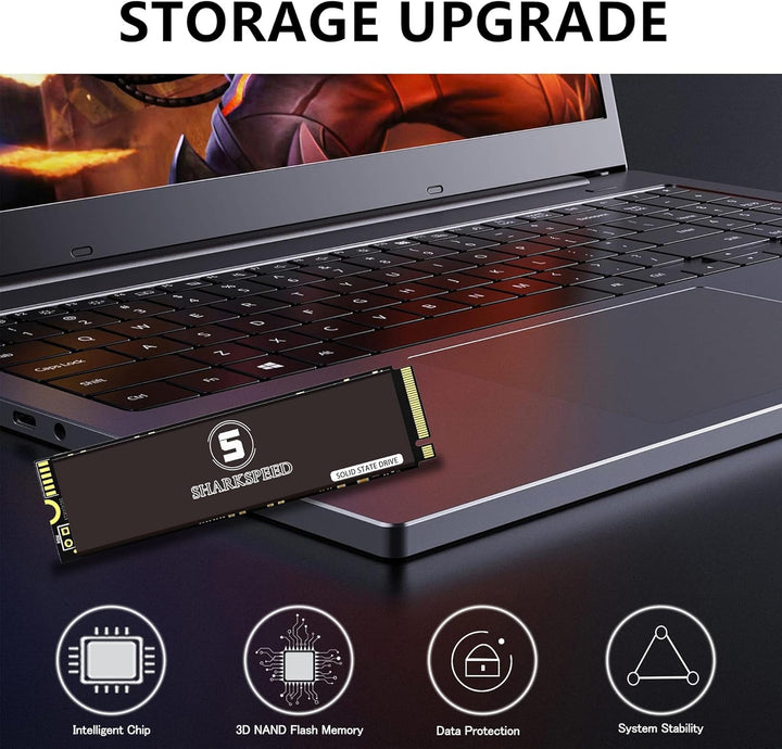 S SHARKSPEED 128GB SSD Festplatte Intern M.2 NVMe PCIe Gen3.0x4 128GB M.2 NVMe PCIe Gen3.0, 128GB M.
