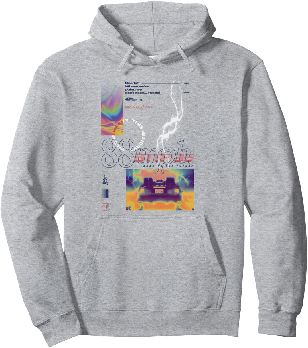 Back To The Future 35th Anniversary 88mph Poster Pullover Hoodie