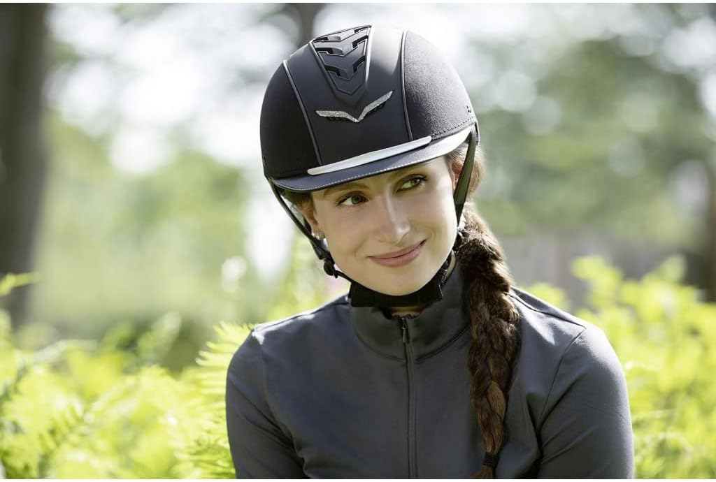 HKM Elegance Riding Helmet M/L 53-56 cm Schwarz, M/L 53-56 cm Schwarz