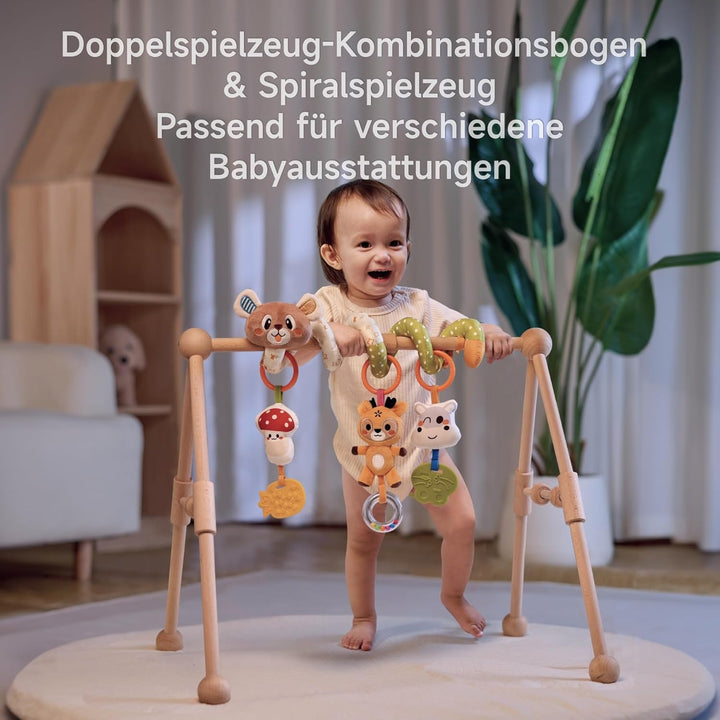 TUMAMA Babybogen Kinderwagen Mit Spirale Spielzeug Baby 0 3 6 9 12 Monate Babybogen Kinderbett Spiel
