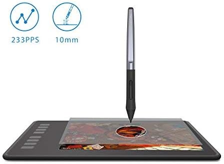 HUION PW100 Batteriefreier Digitalstift zum Zeichnen von Grafiktabletts, mit 8 Ersatzspitzen zum HUI