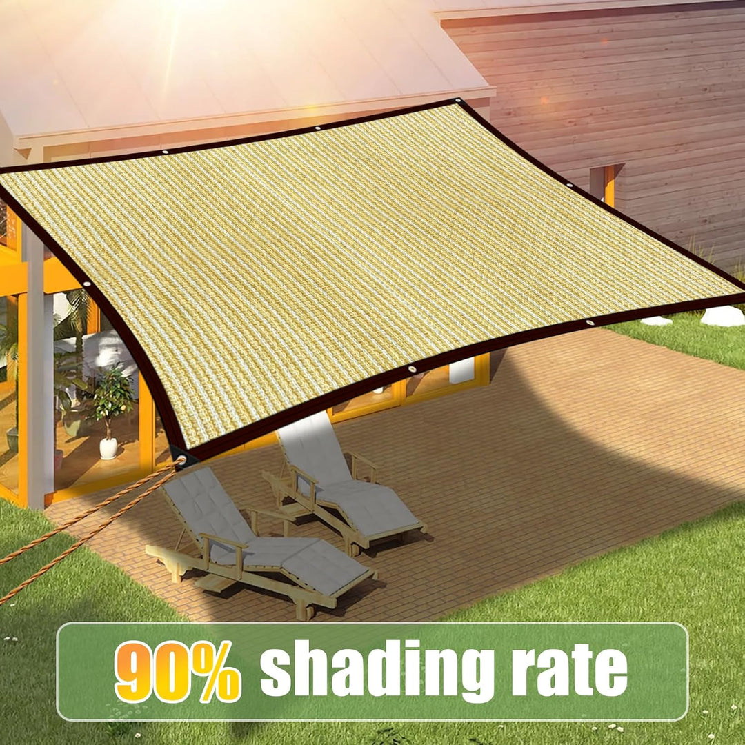 Schattiernetz Schattierungsnetz Garten - Schattennetz mit ösen 2x2 Sonnensegel für terrassenüberdach