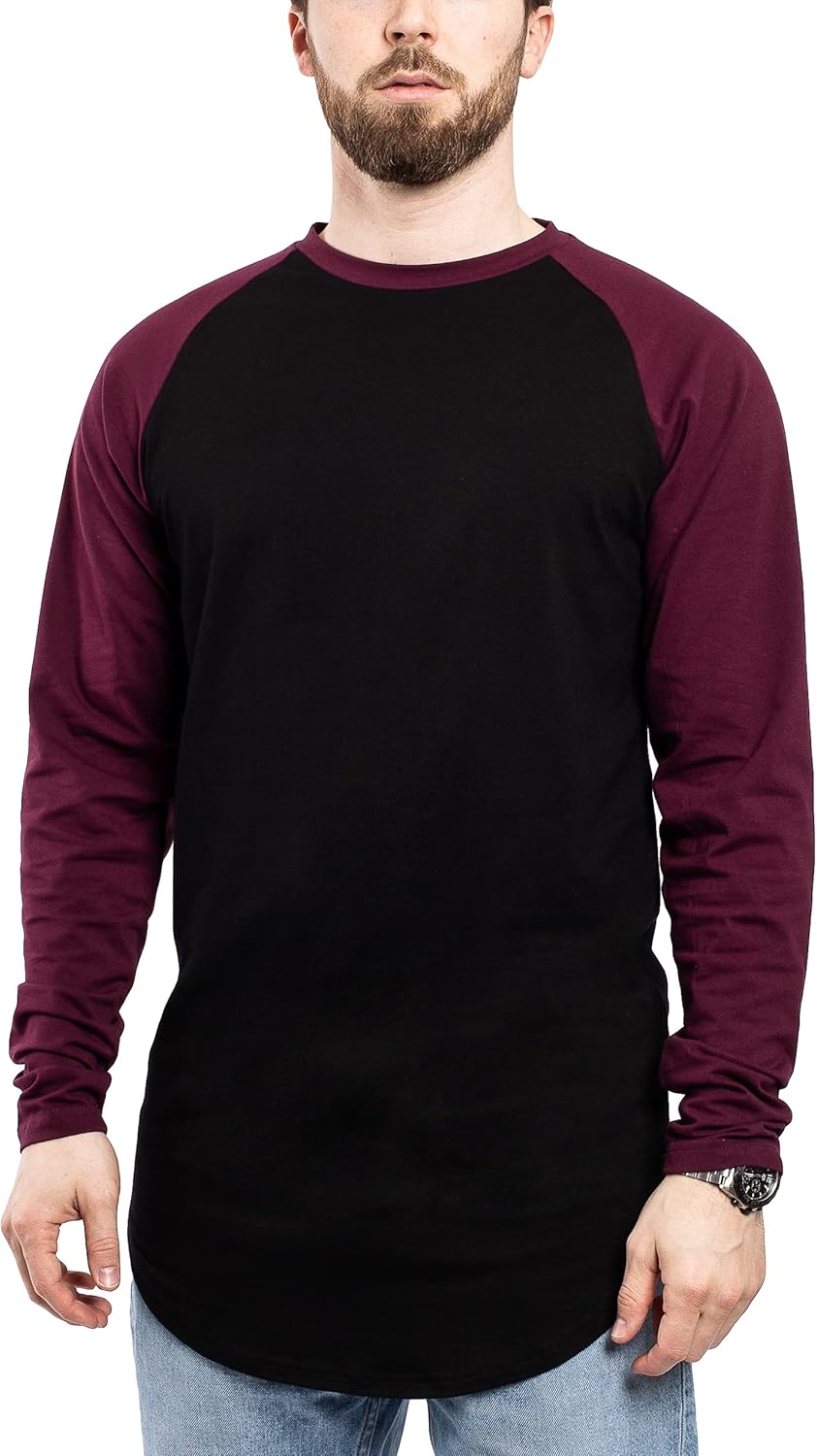 Blackskies Side Zip Langarm T-Shirt | Langes Oversize Fashion Basic Longsleeve Herren Longshirt Long