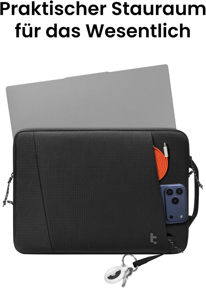 tomtoc 360° Tasche Hülle Kompatibel mit 14 Zoll Acer, ASUS, Dell, HP, Lenovo Laptop Notebook Chromeb