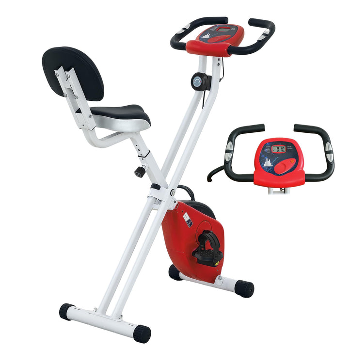 HOMCOM Faltbarer Heimtrainer - Zusammenarbeit Aosom.de x FFHandball - 8 Widerstandsstufen magnetisch