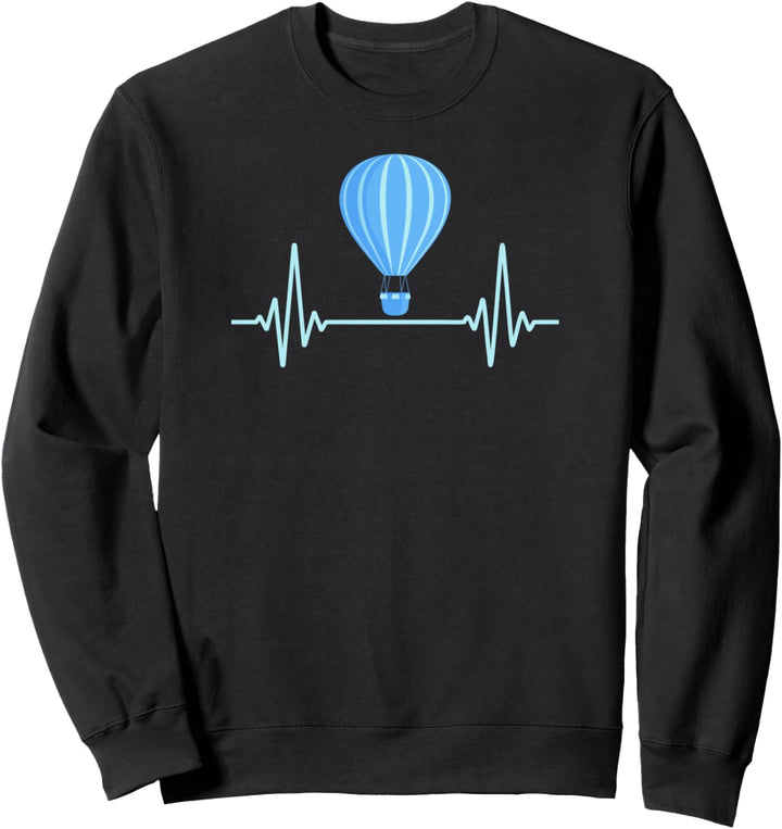 Herzschlag-Heissluftballon | Ballonfahren Sweatshirt
