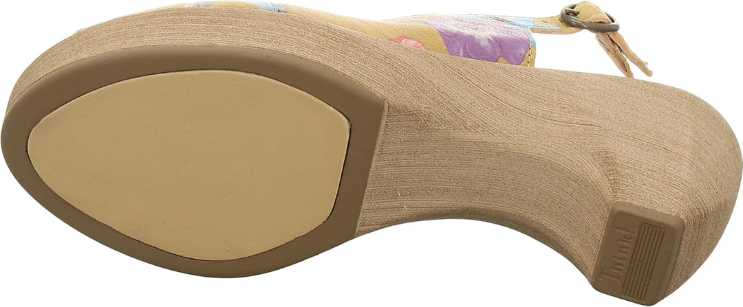 THINK! Damen Zeppa Nachhaltige Slingback Sandale 40 EU 9010 Ananas, 40 EU 9010 Ananas