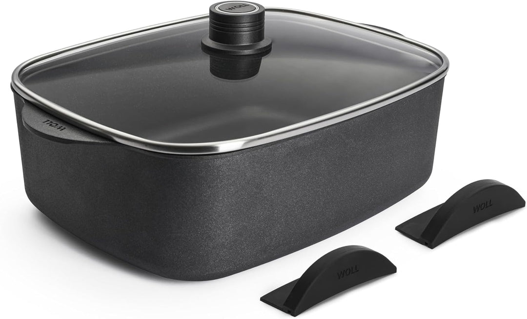 Woll Diamond Logic XR Guss-Bräter mit 2 Seitengriffen - Induktiv -, 31 cm x 26 cm, 11 cm hoch, mit a