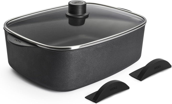 Woll Diamond Logic XR Guss-Bräter mit 2 Seitengriffen - Induktiv -, 31 cm x 26 cm, 11 cm hoch, mit a