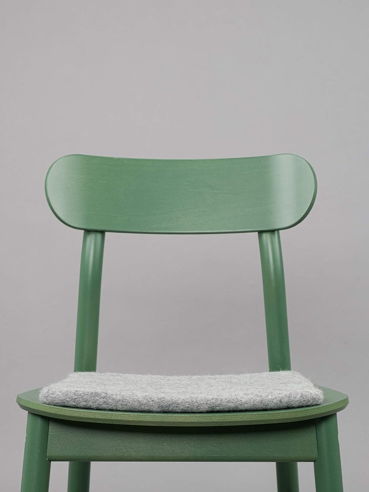 myfelt Flache Filz Sitzauflage, Filz Stuhlauflage - Carl - quadratisch, 36x36 cm, Beige Grau Meliert