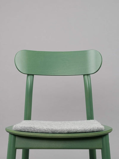 myfelt Flache Filz Sitzauflage, Filz Stuhlauflage - Carl - quadratisch, 36x36 cm, Beige Grau Meliert