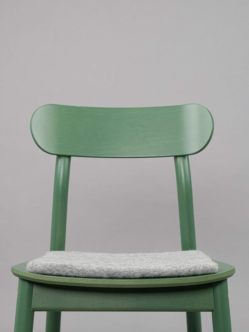 myfelt Flache Filz Sitzauflage, Filz Stuhlauflage - Carl - quadratisch, 36x36 cm, Beige Grau Meliert