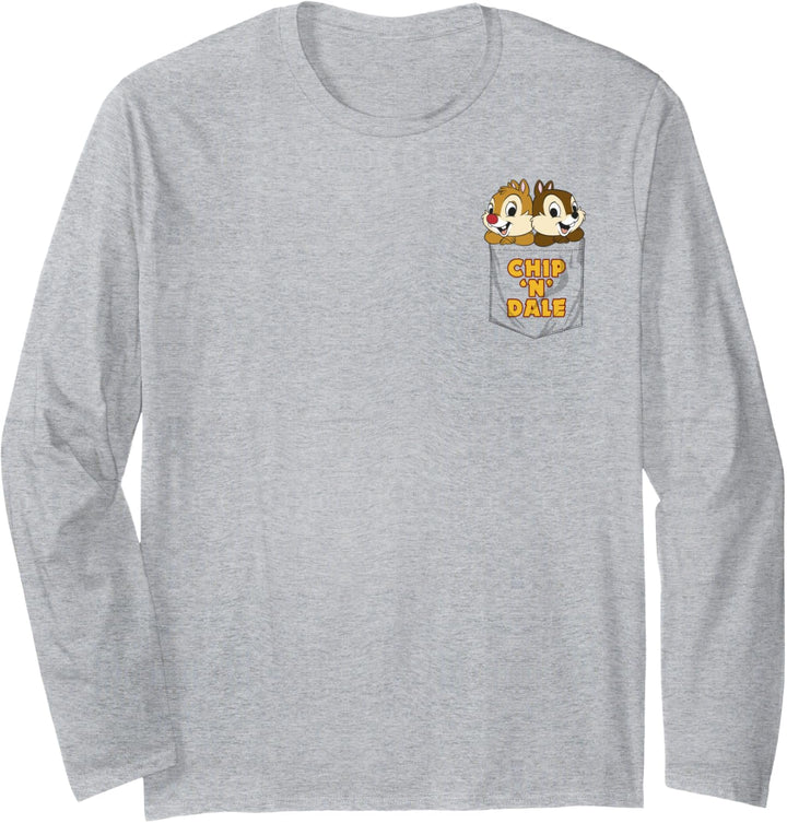 Disney Chip 'N Dale Faux Pocket Langarmshirt