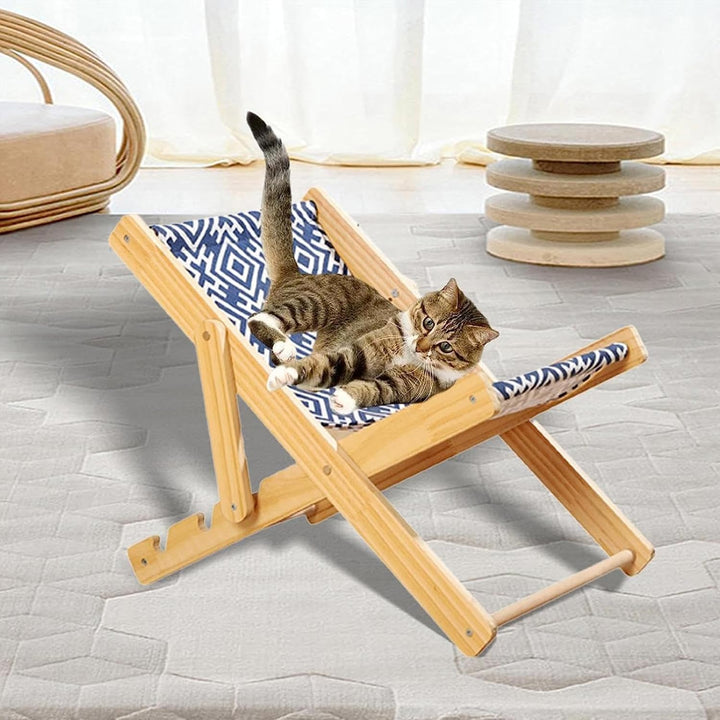 Katzenstuhl Lounge, Verstellbares Katzenbett, Erhöhter Katzenstuhl, Katzenstuhl Sisal, Katzen-Lieges