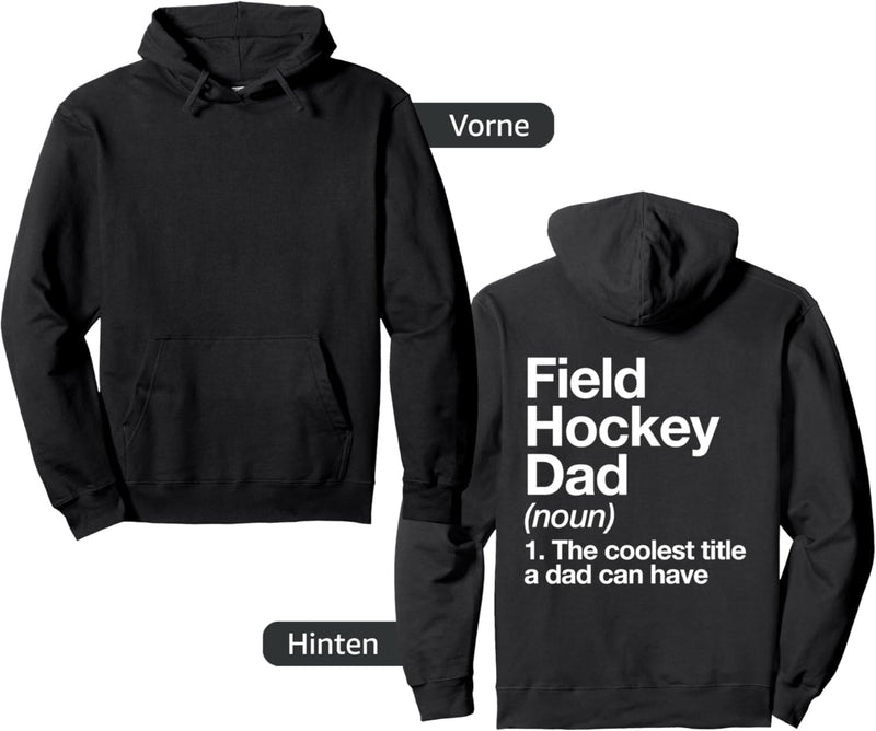 Feldhockey Dad Definition Lustige Sports Pullover Hoodie