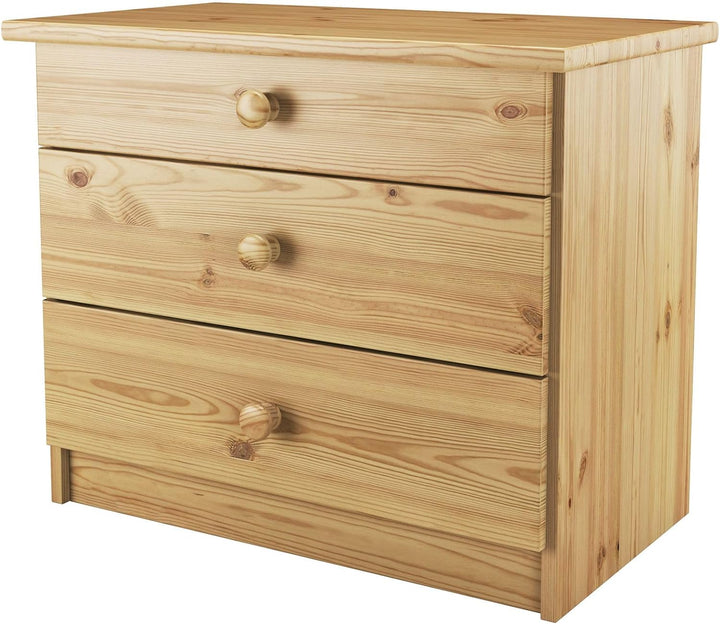 Erst-Holz 90.20-K4 Nachtkonsole für erhöhte Seniorenbetten mit 3 Schubläden